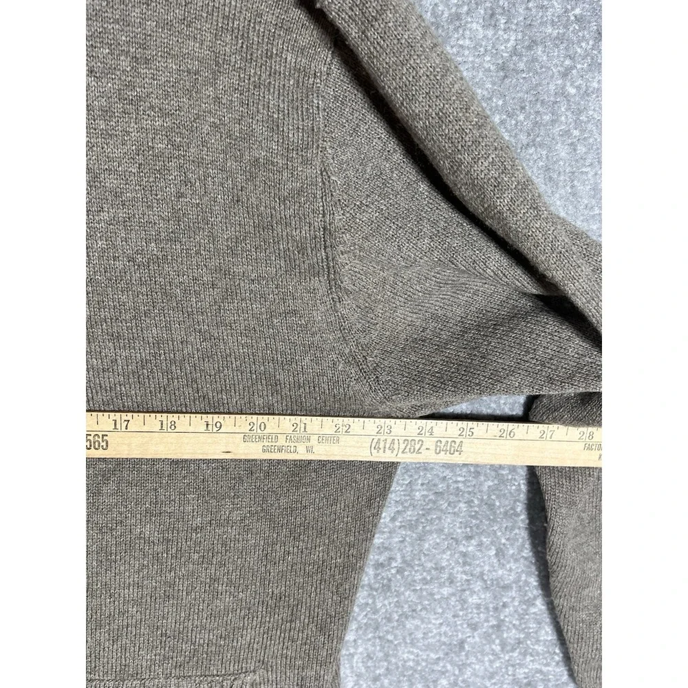 Joseph Abboud Wool Blend Button Up Cardigan Sweater Mens Size XL Brown Pockets